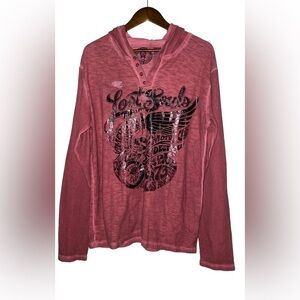 Affliction‎ American Custom Lost Souls Skull Graphic Biker Sweatshirt Men M